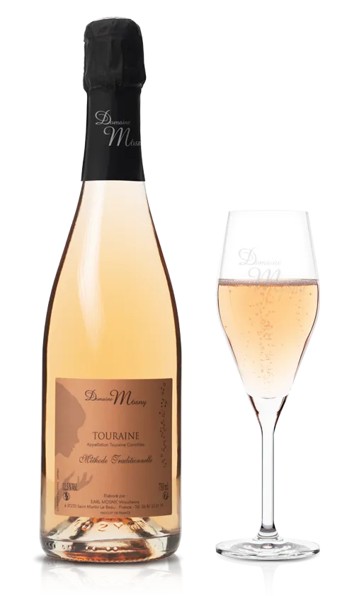 vin rosé effervescent Touraine - Domaine Mosny